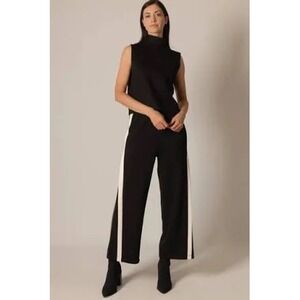 P Cill NWOT Womens Black Cowl Neck Sleeveless Modal Blend Remi Top Small Boxy